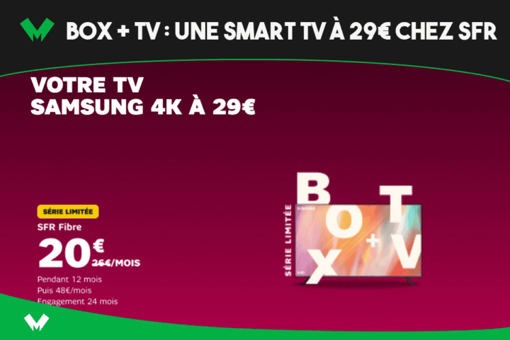 Profiter d'une smart TV à 29€ chez SFR