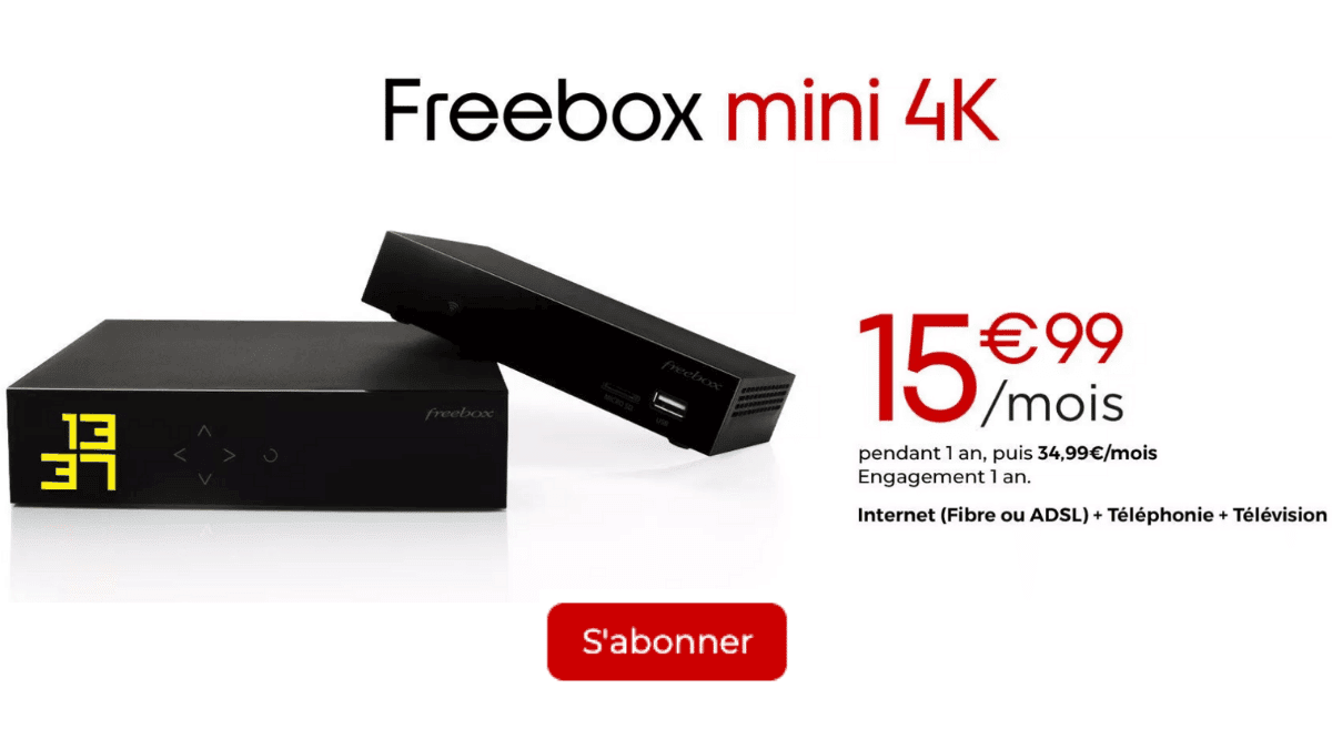 Promo sur la Freebox Mini 4K