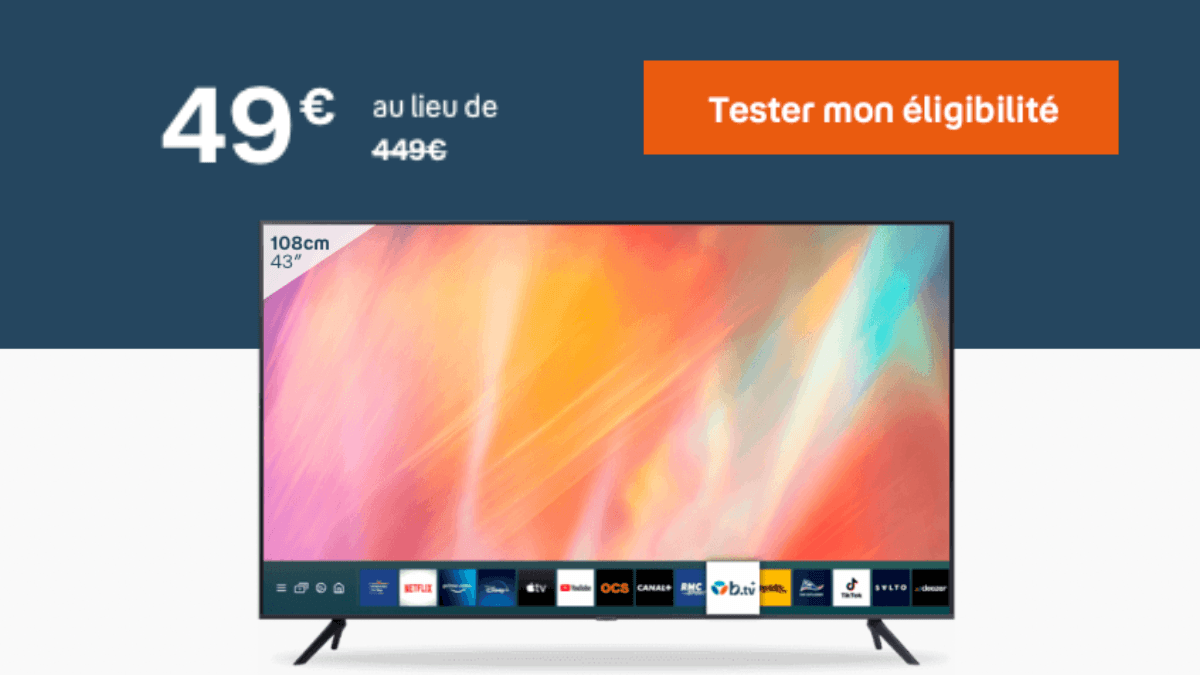 Smart TV Samsung à 49€ avec Bouygues Telecom