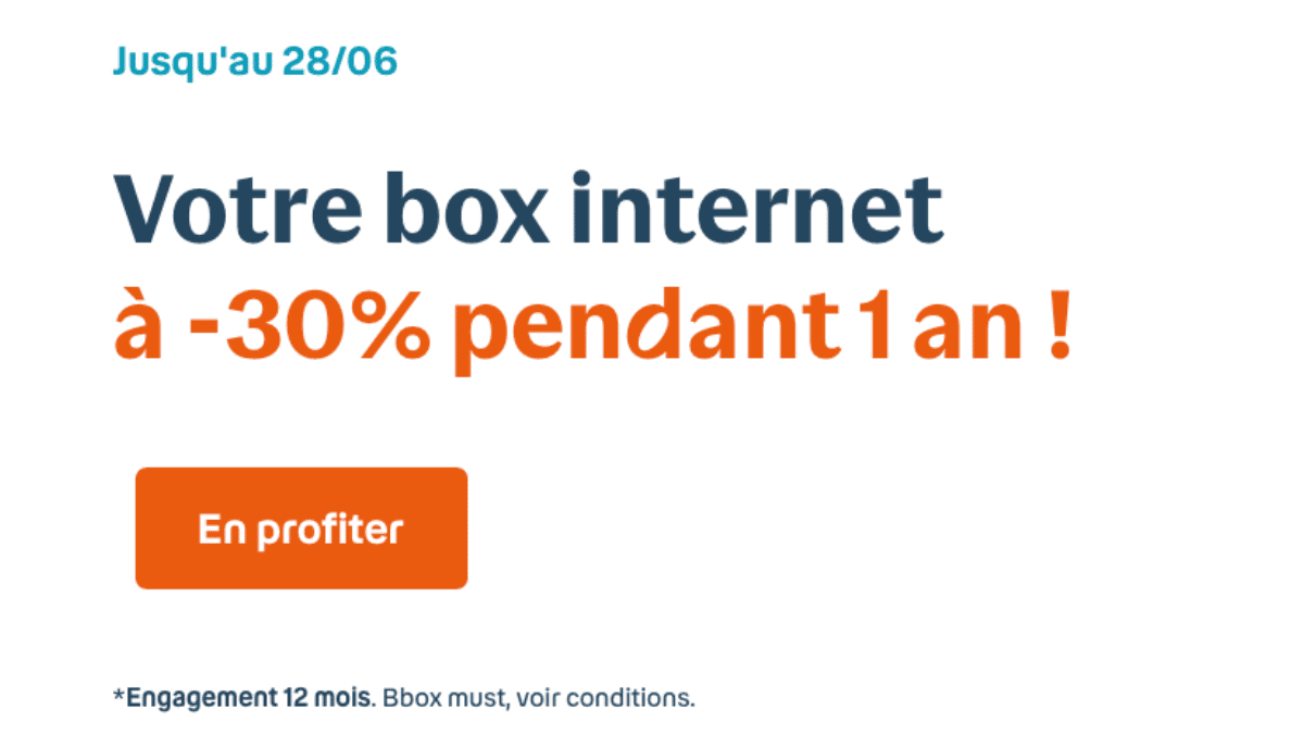 Promo sur la box internet de Bouygues Telecom