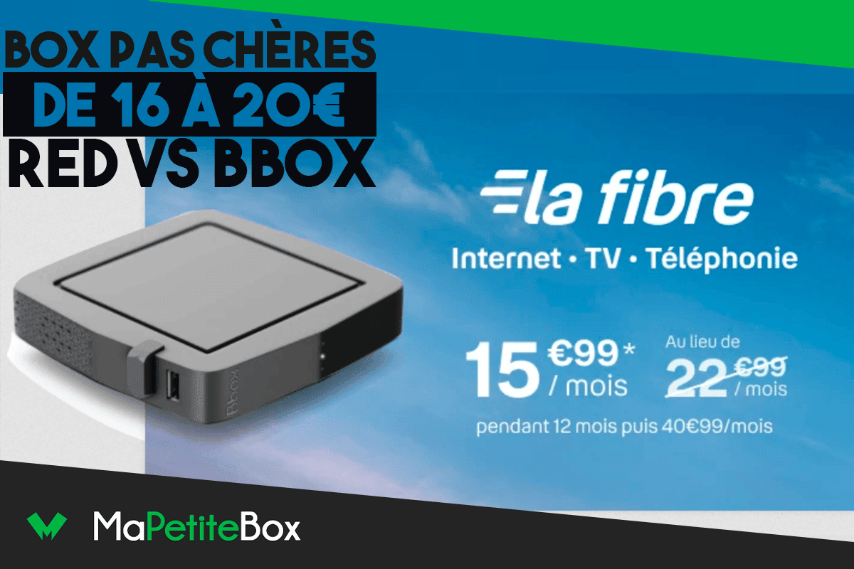 Box pas chère REDbox ou Bbox Must ? Choix difficile à partir de 16€