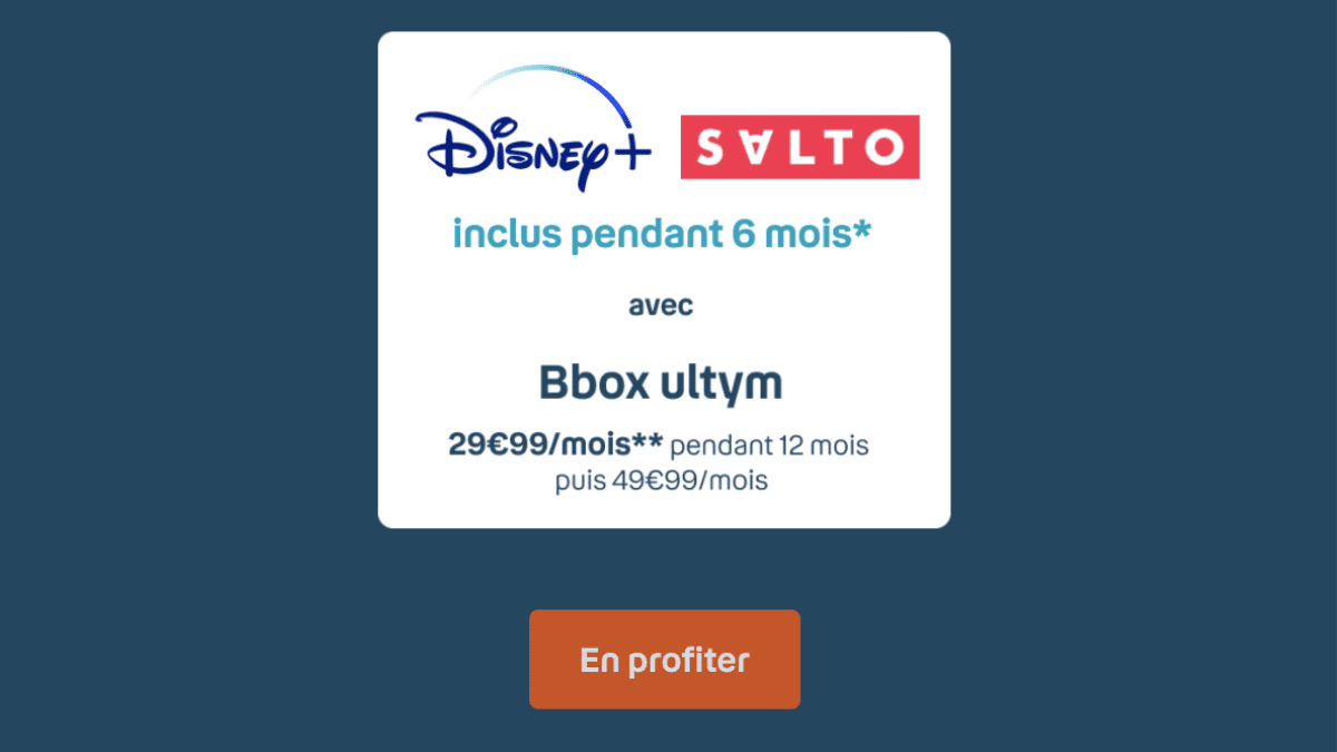 Bbox Ultym avec Disney+ et Salto