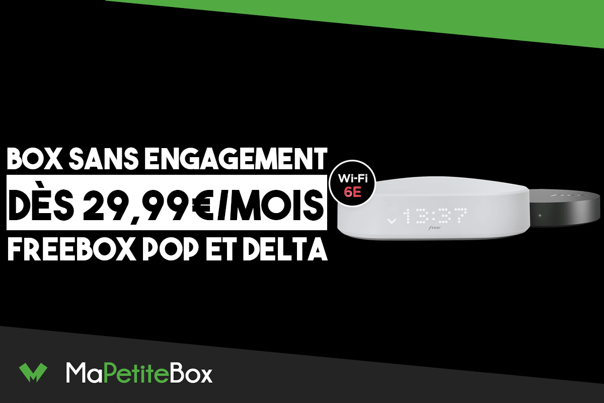 Box sans engagment Pop Delta Free en promo
