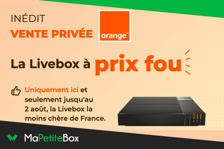 La vente privée Orange permet d'avoir une box internet à 19,99€