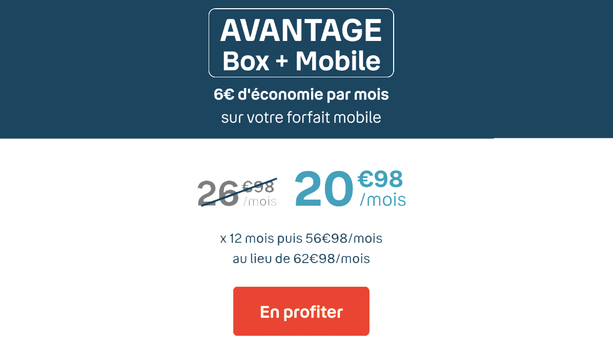 Ce forfait 70 Go fait partie de l'avantage Box internet + forfait mobile de Bouygues