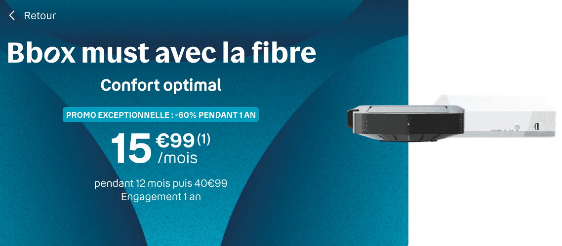 La fibre optique à 15,99€