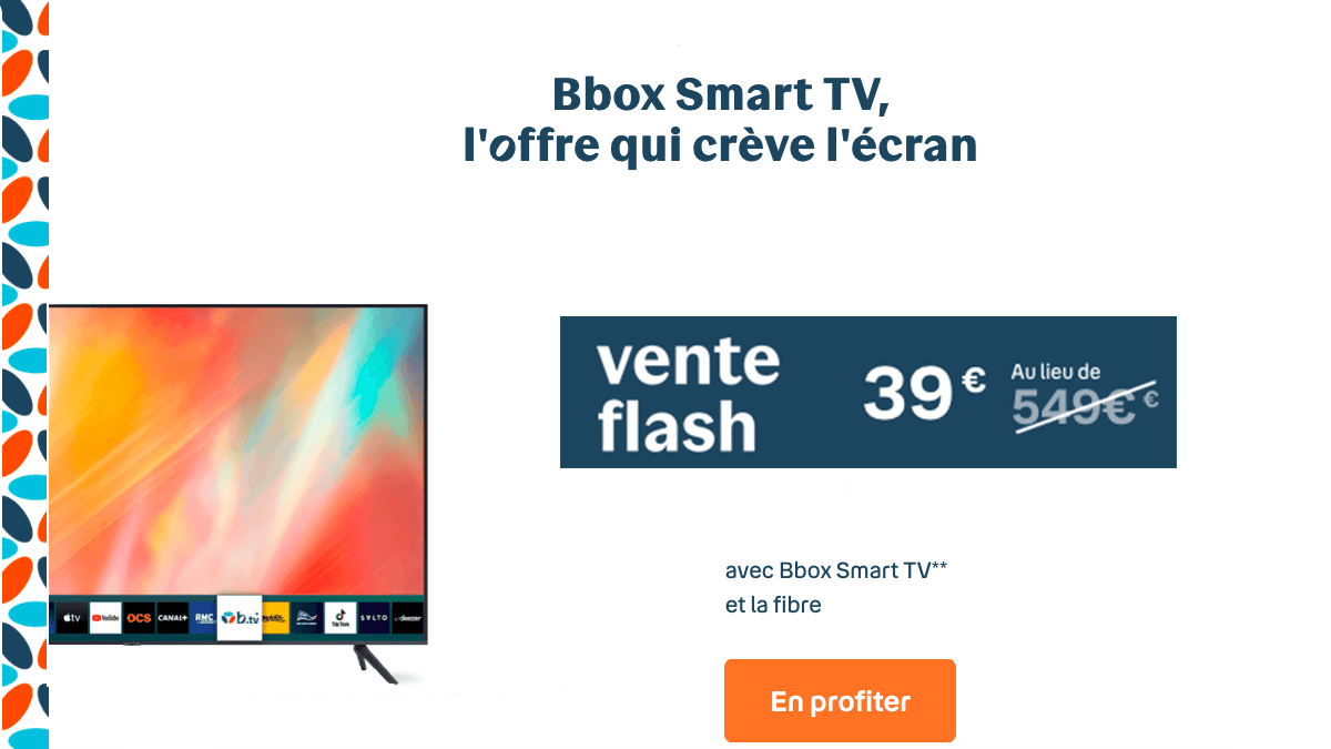 Cette offre box + Smart TV permet de faire de belles économies pour une télévision 125 cm