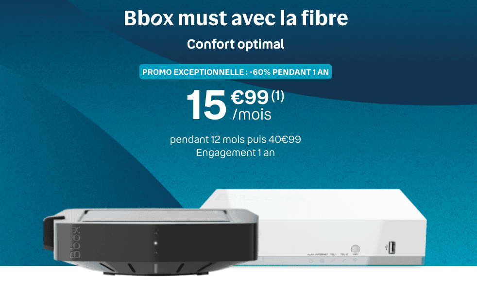 Box fibre optique 1 Gb/s Bouygues Telecom
