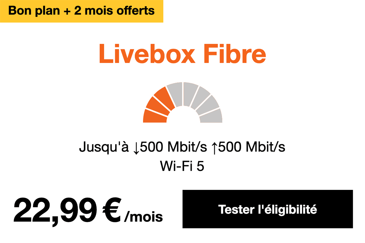 2 mois Livebox box internet orange