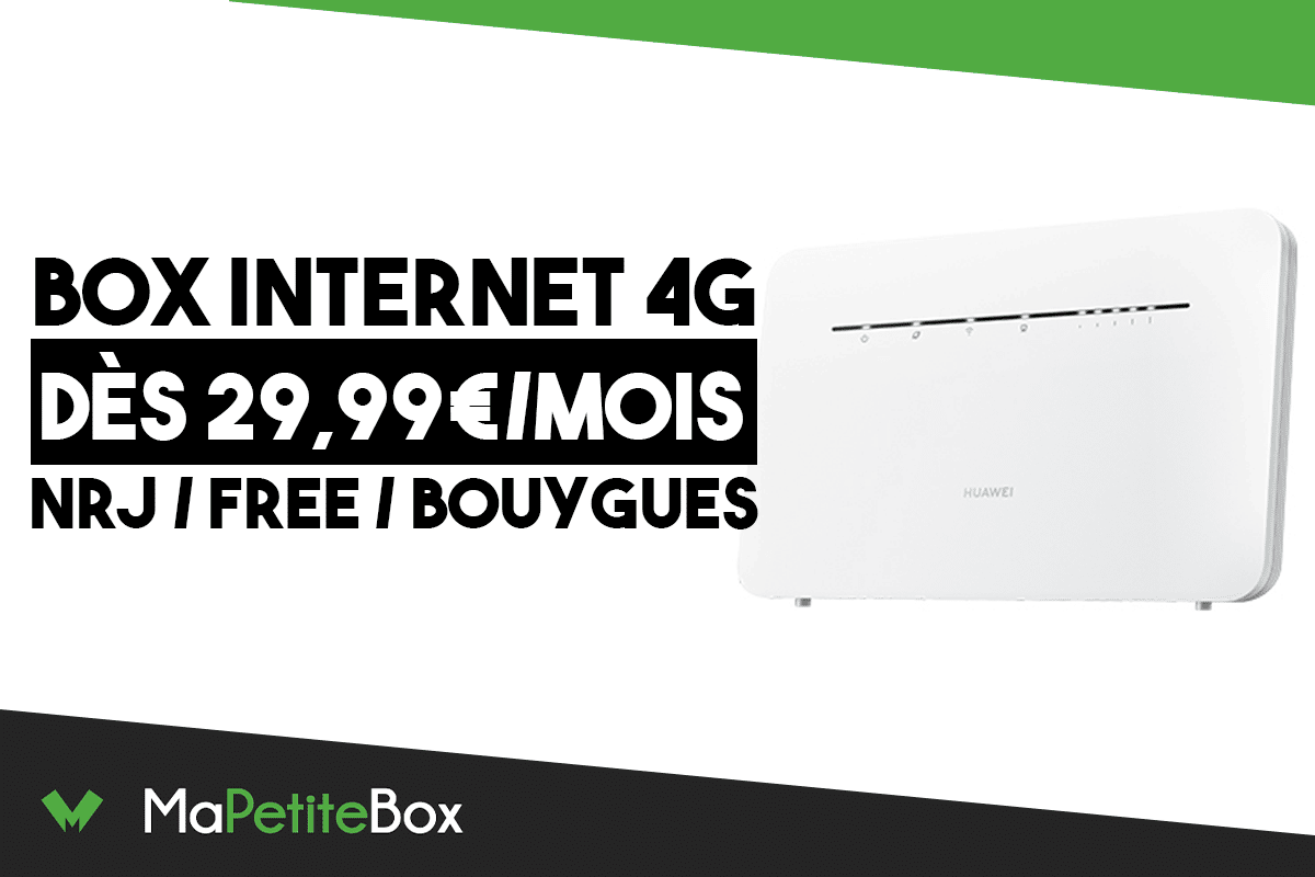 Meilleures box 4G Free NRJ Bouygues