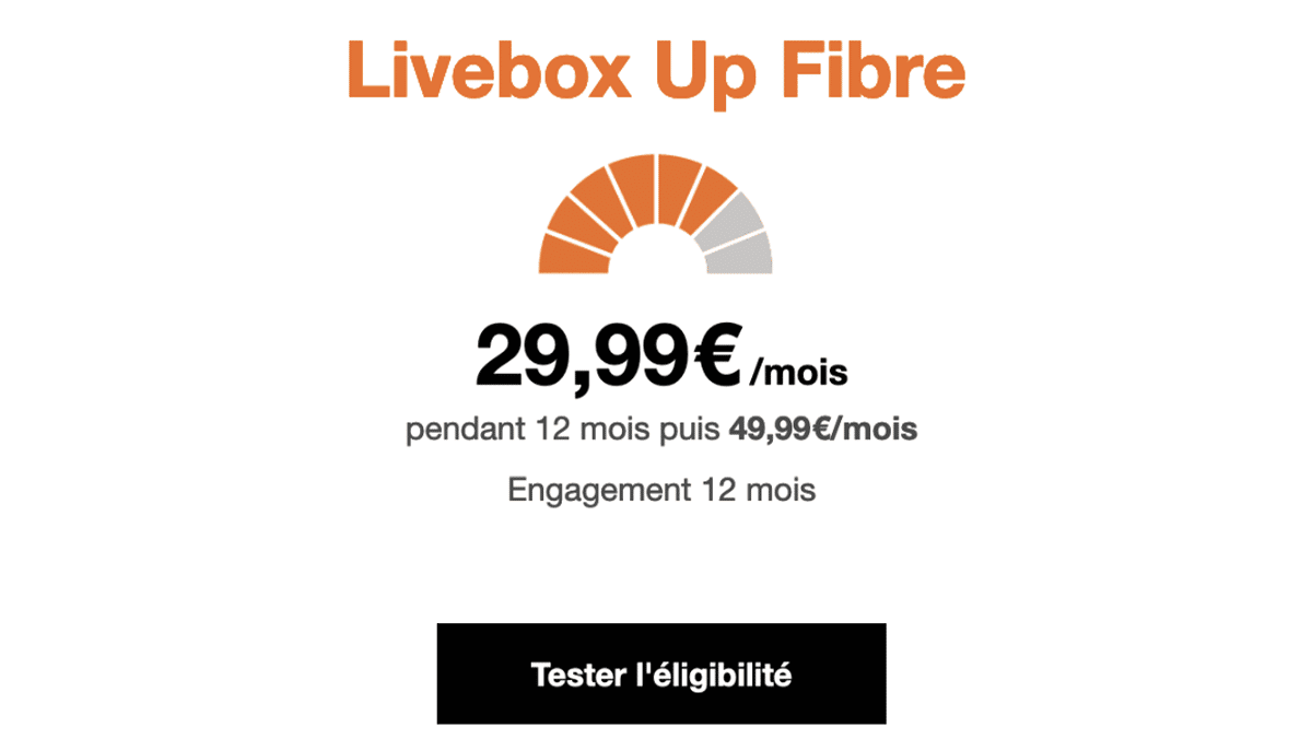 Box internet en promo Livebox Up Orange