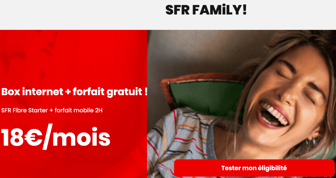 Box + forfait gratuit SFR