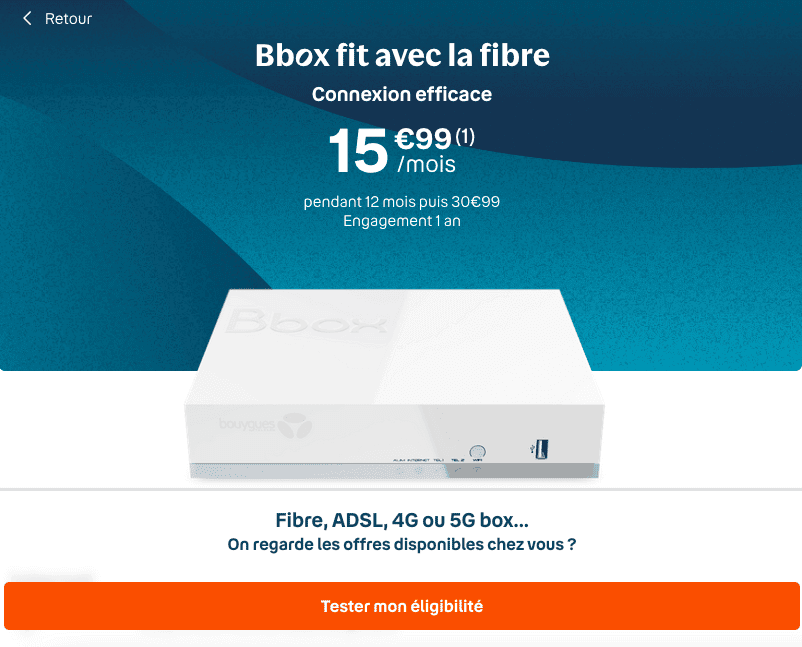 Box pas chère Bouygues Telecom