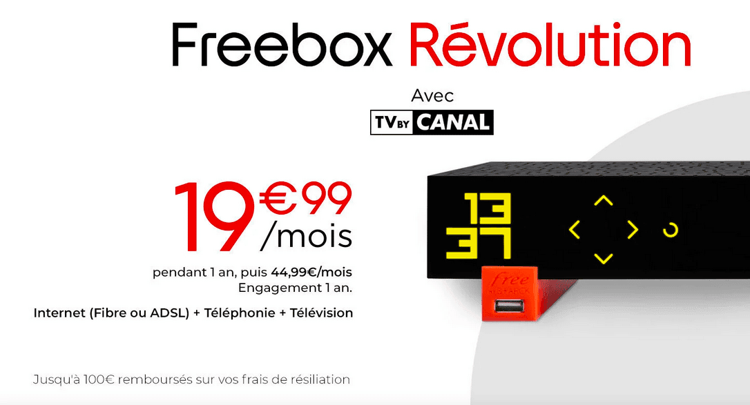 Freebox Révolution box internet en promotion