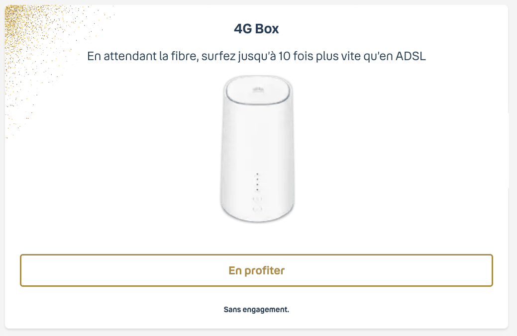 L'offre box 4G de Bouygues Telecom