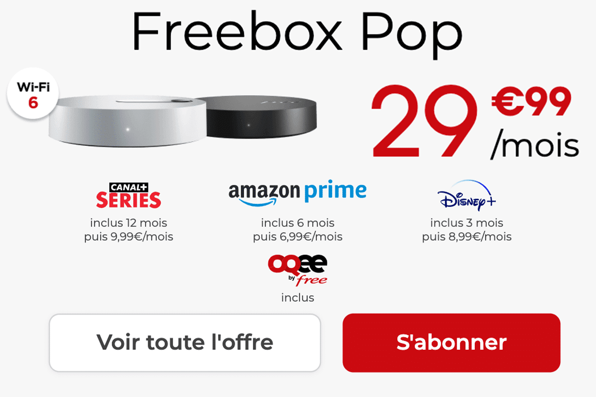 Freebox pop box fibre optique