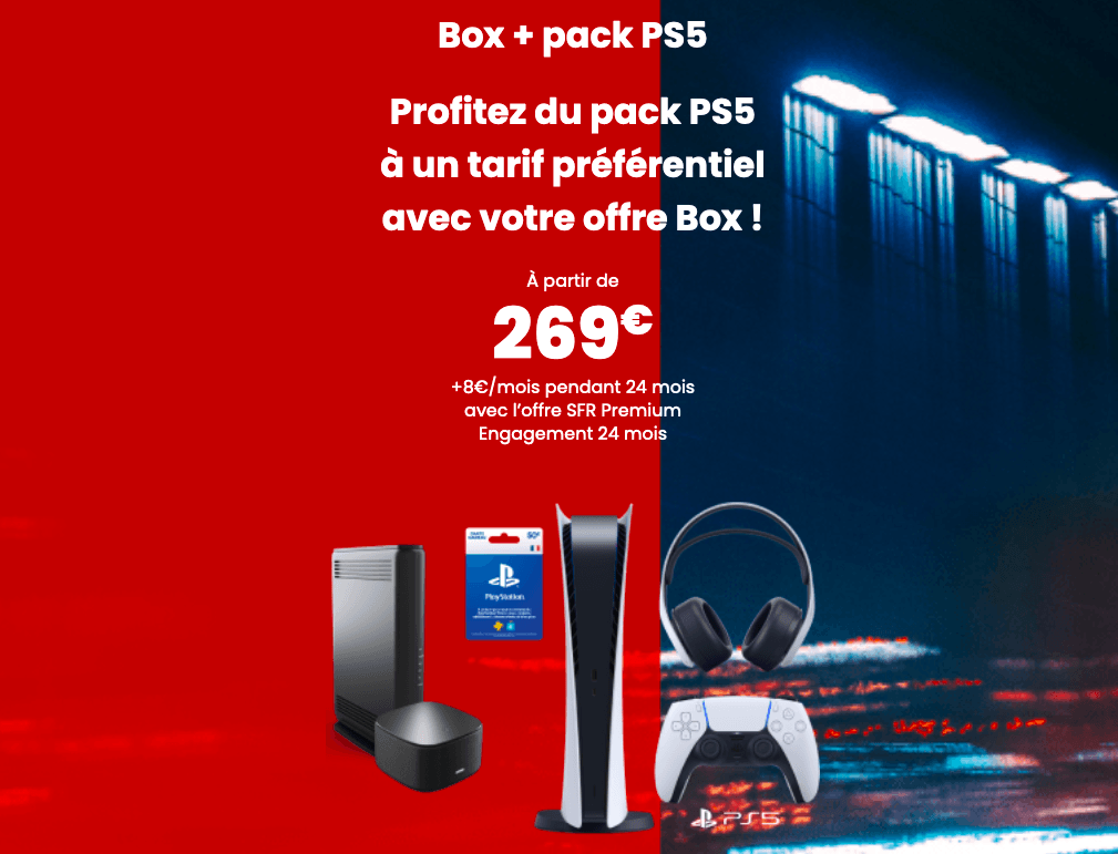 Le Pack box + PS5 de SFR