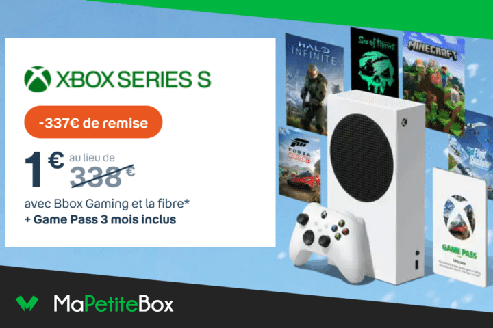 Box fibre Bouygues Telecom avec Xbox Serie S et Game Pass
