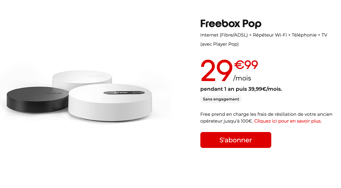 La Freebox Pop en promotion