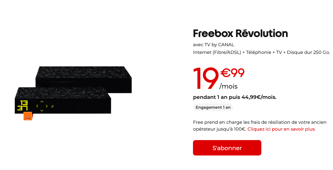 La Freebox Révolution en promo