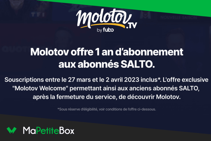 Salto anciens abonnés Molotov gratuit