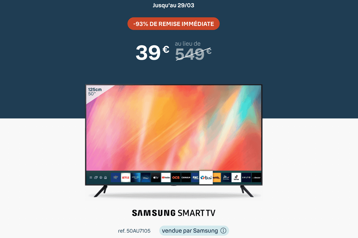 Smart TV Samsung 39€