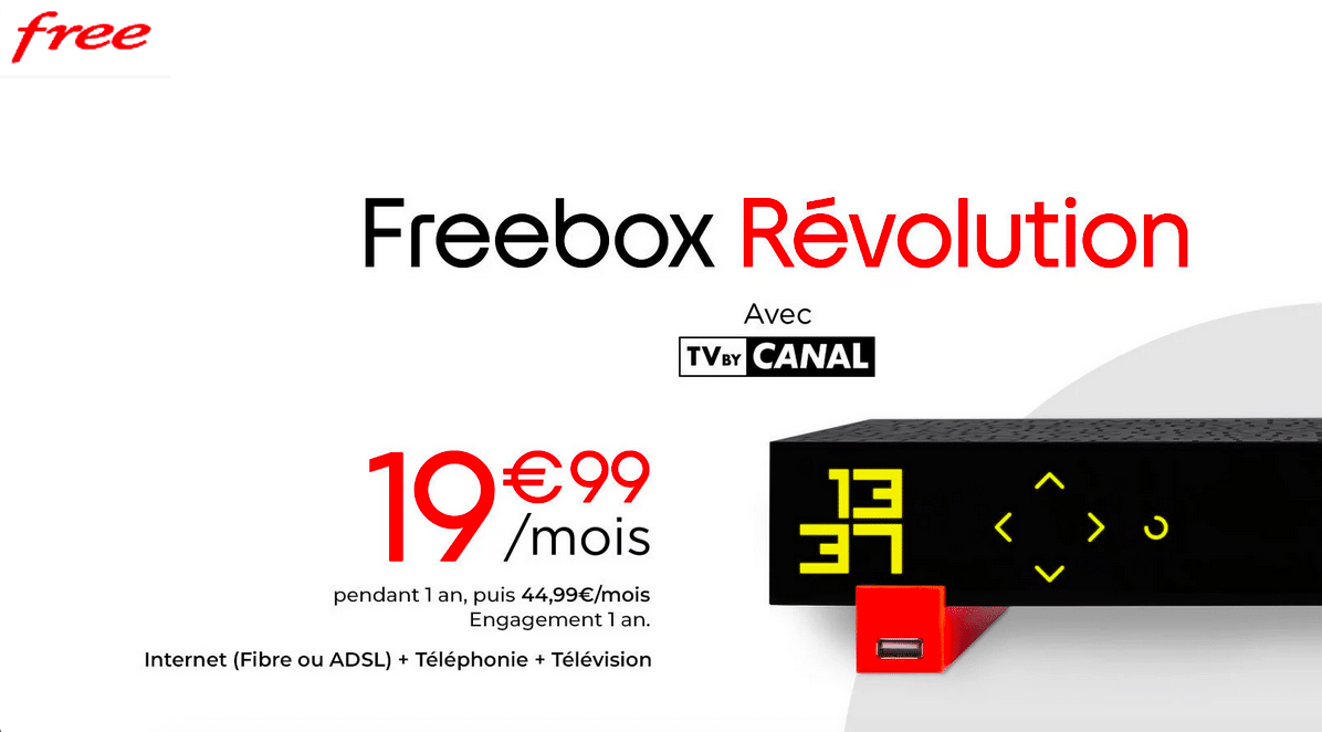 Freebox en promo Révolution