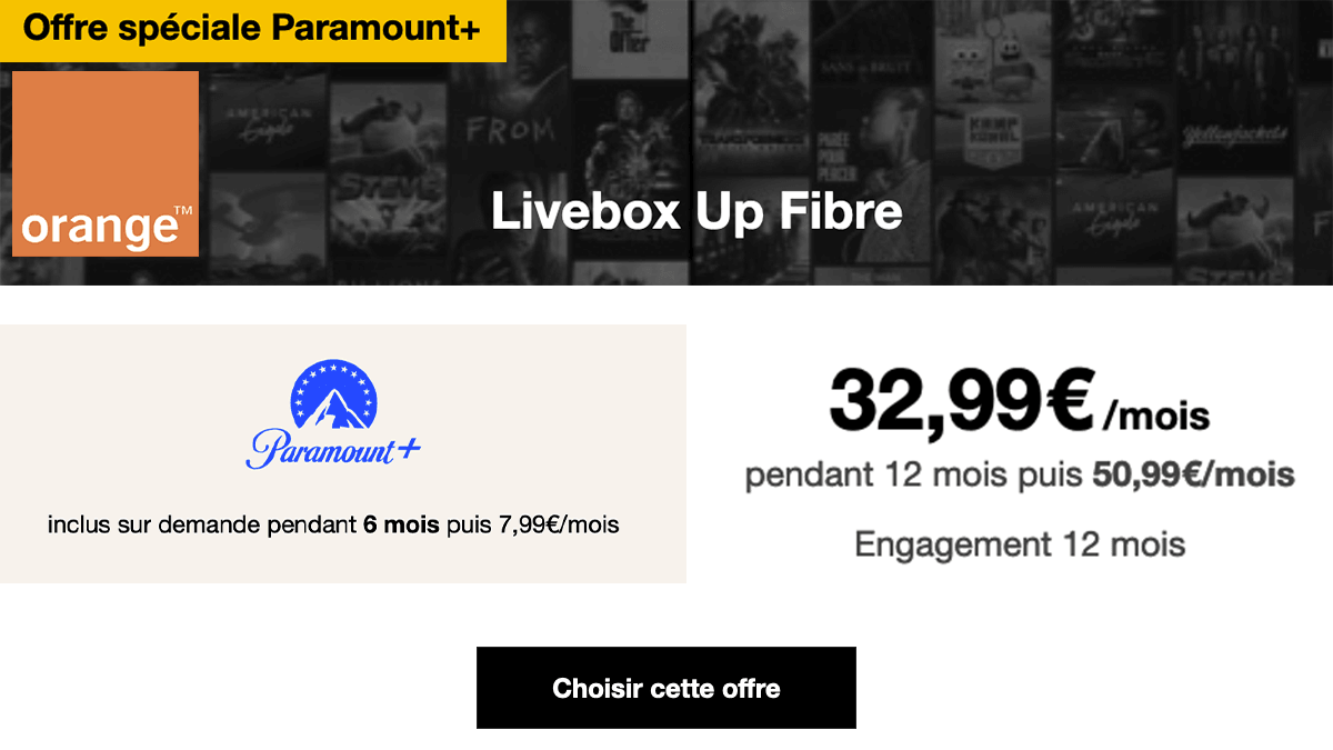 Box en promo Livebox Up Fibre