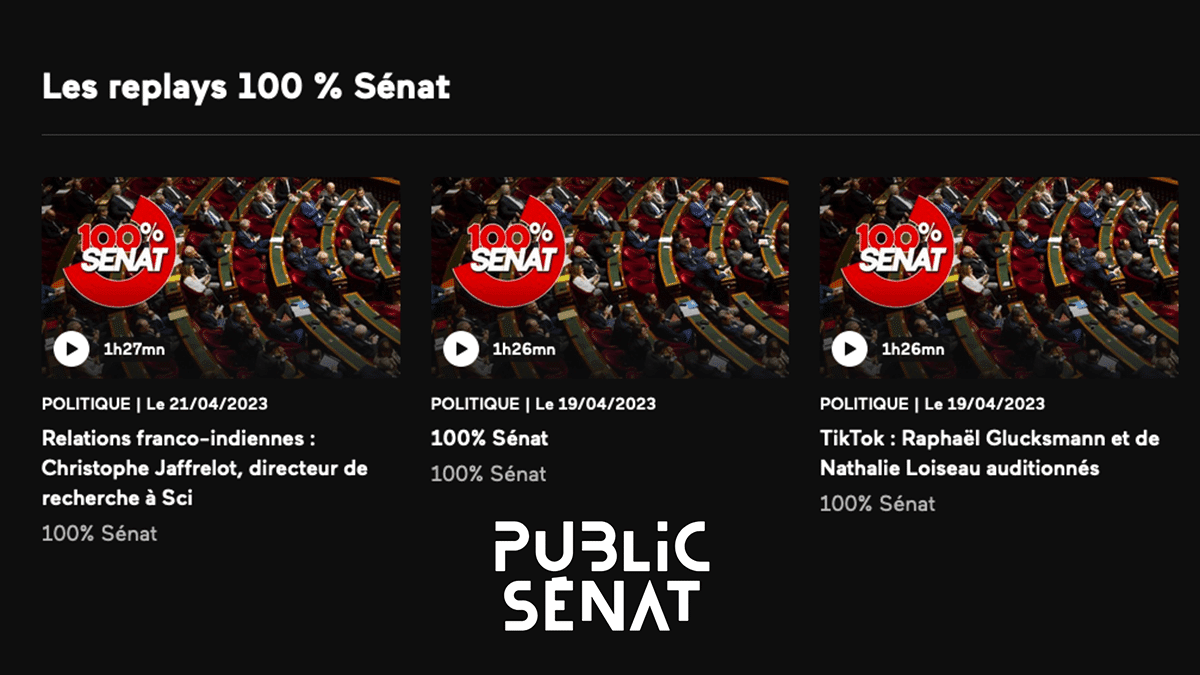 Senat Ris Le replay Public Sénat maintenant disponible sur box et en ligne