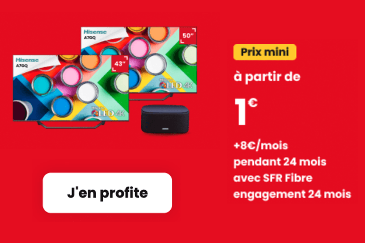 Box en promo de SFR pour TV à 1€