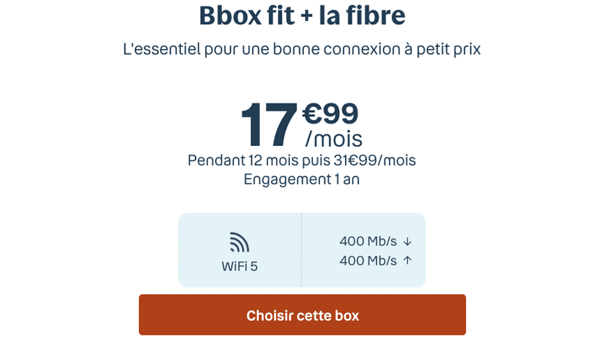 Box pas chère de Bouygues Telecom avec WiFi 5