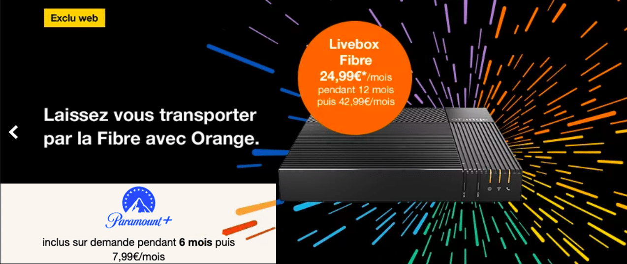 Box internet avec SVOD Orange