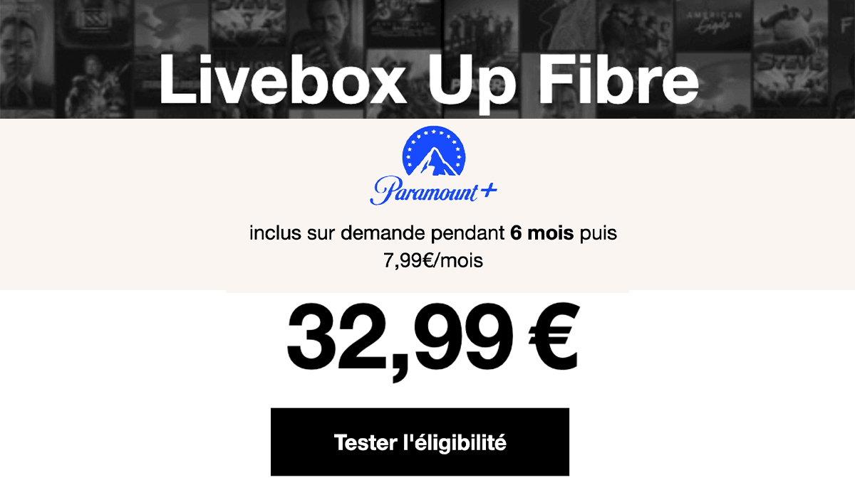 Box internet avec TV Livebox Up