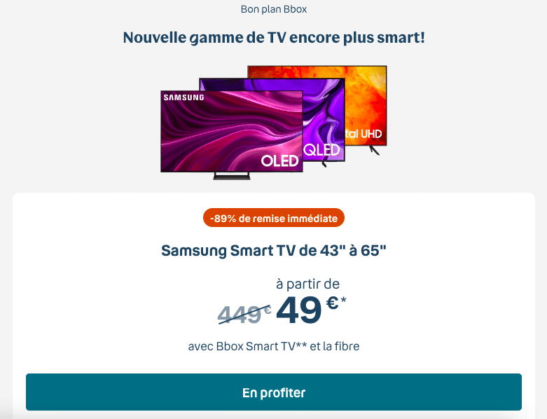 Les smart TV de Samsung