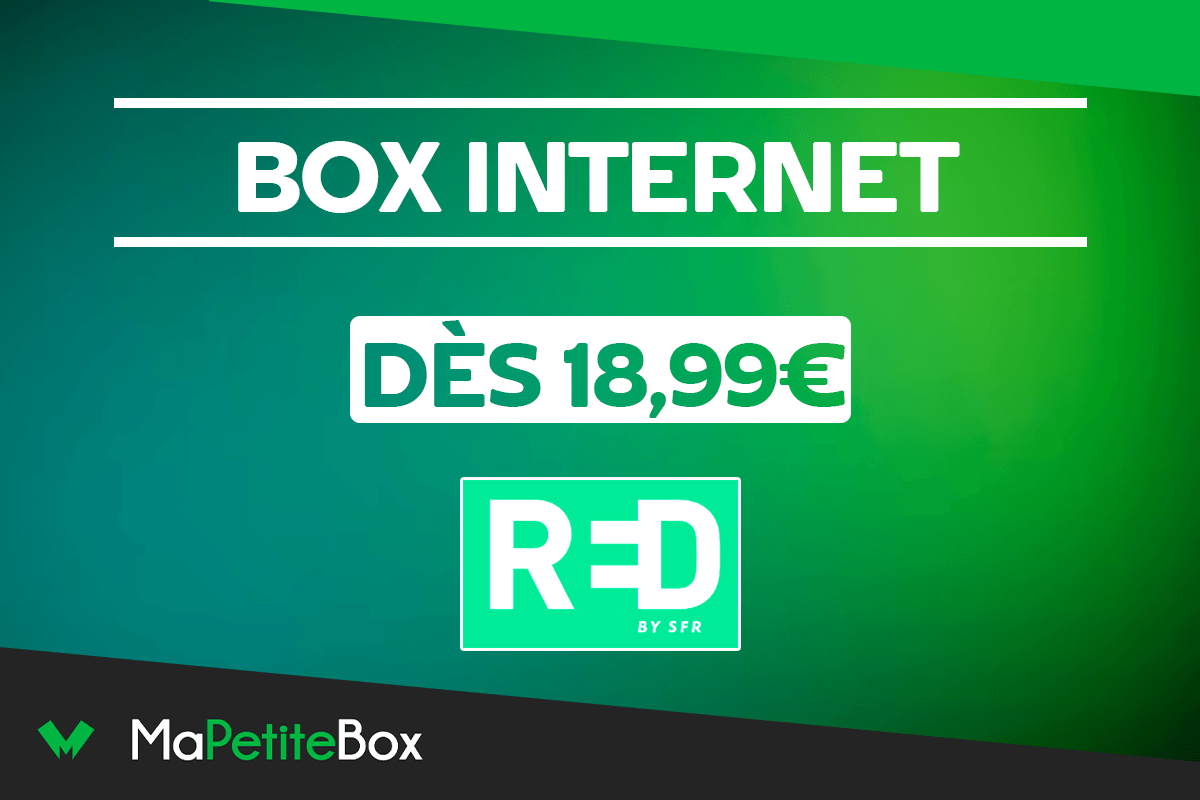 Box internet sans engagement : la moins chère avec RED by SFR