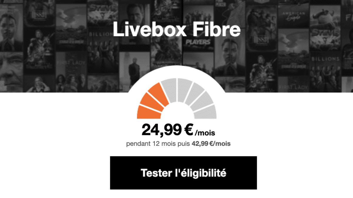 Offre Livebox fibre
