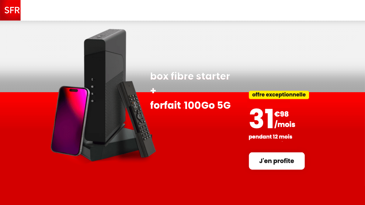 SFR box avec forfait 100 Go