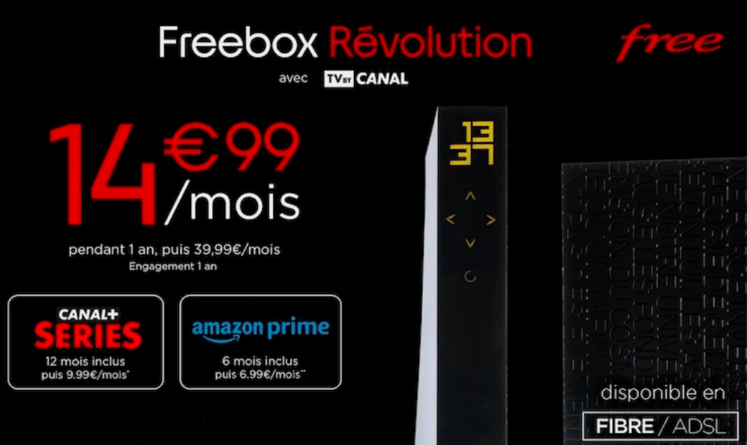 Freebox Révolution Vente privée 