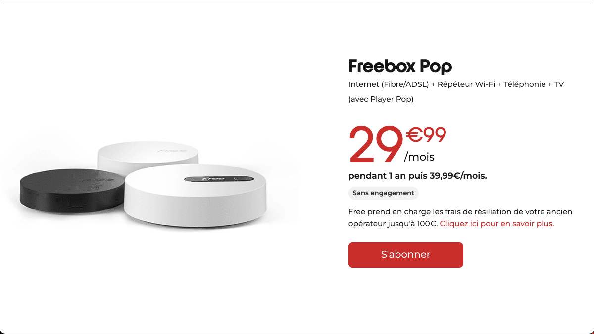 Free box en promo