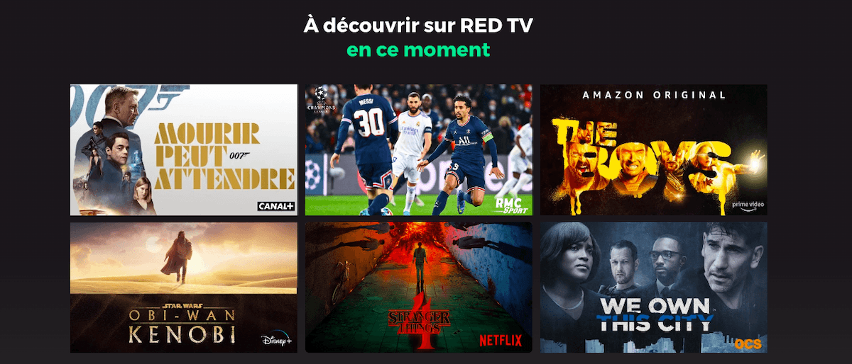 L'application RED TV de RED by SFR