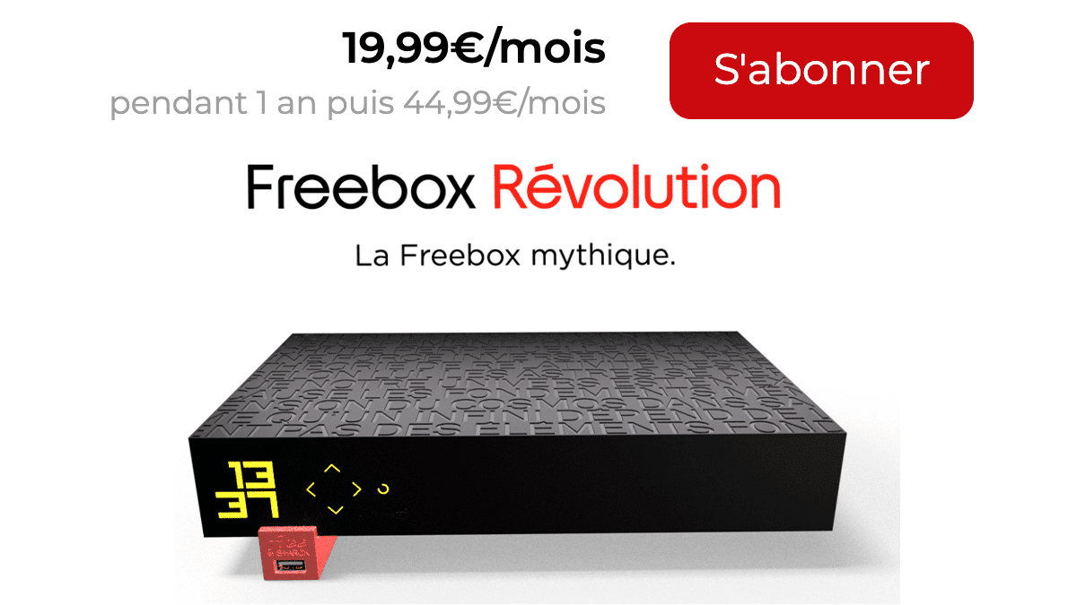 Freebox box en promo Révolution