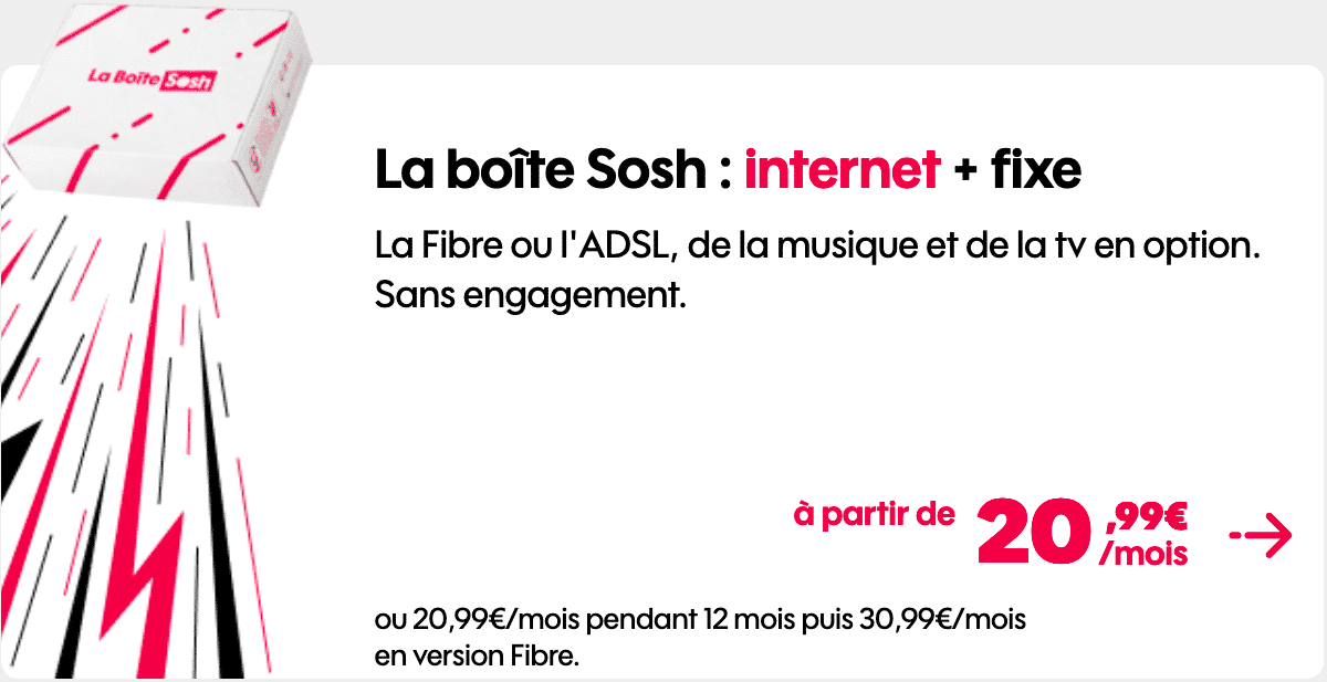 Box internet Sosh en promotion