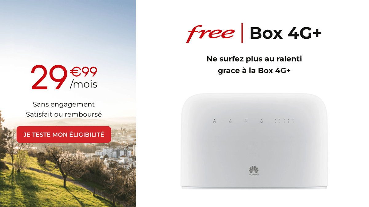 Free box internet avec 4G+