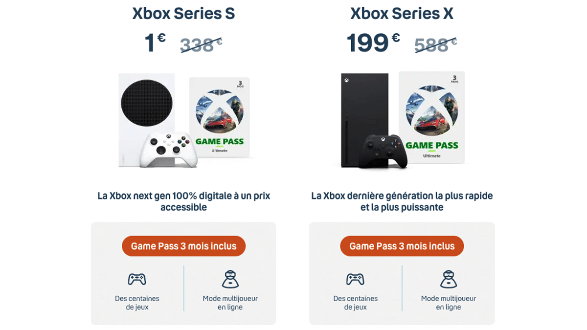 Promo box internet de Bouygues avec Xbox Series