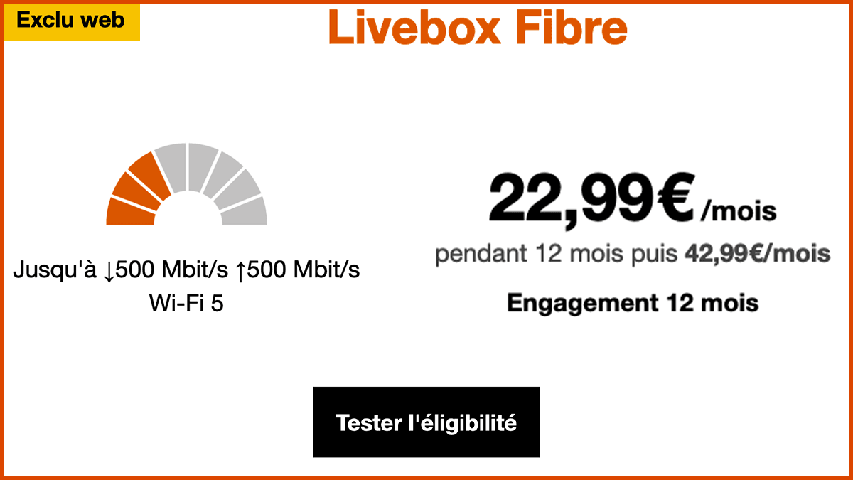 Livebox Fibre box internet