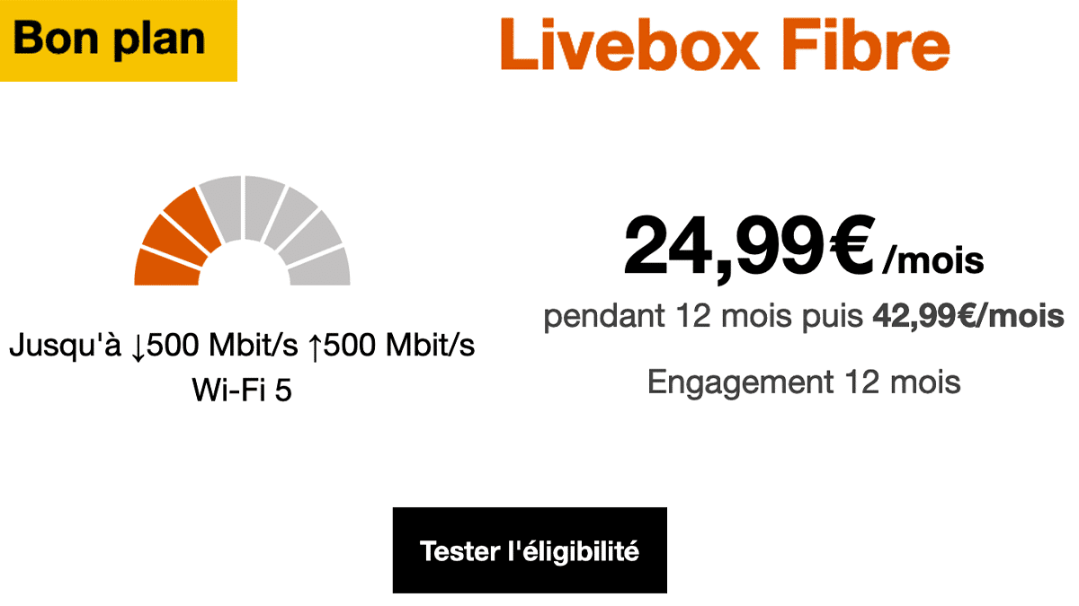 Box internet Livebox Fibre