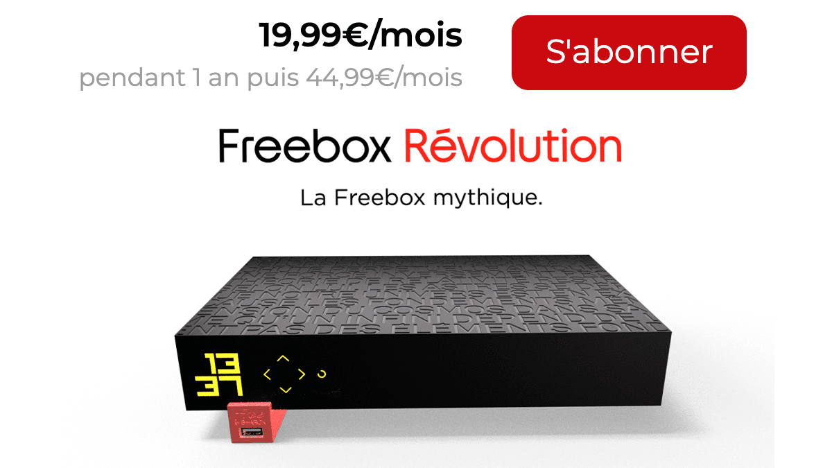 Free box en promo 1 an Révolution