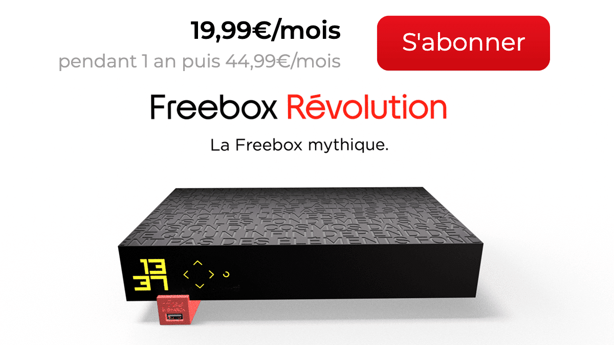 Freebox Révolution box fibre optique 20€