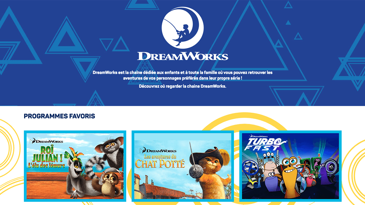 DreamWorks gratuit avec Bouygues