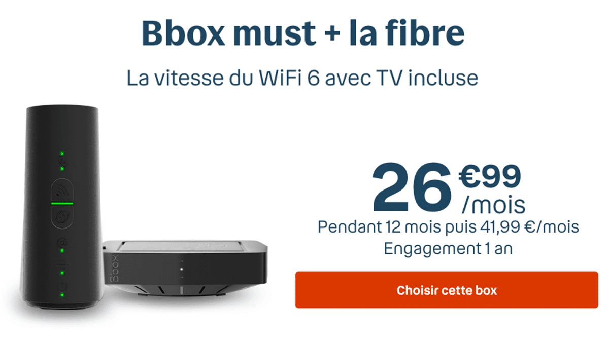 Bouygues Telecom box pas chère 1 an